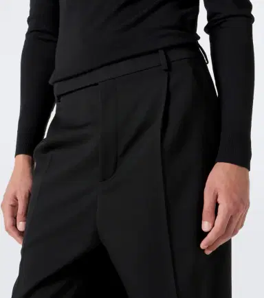 Saint Laurent Wool gabardine wide-leg pants | Thumbnail 3 Saint Laurent Wool gabardine wide-leg pants | Thumbnail 3