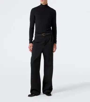 Saint Laurent Wool gabardine wide-leg pants | Thumbnail 5 Saint Laurent Wool gabardine wide-leg pants | Thumbnail 5