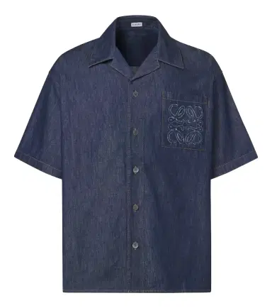 Loewe Anagram cotton chambray shirt | Thumbnail 1 Loewe Anagram cotton chambray shirt | Thumbnail 1