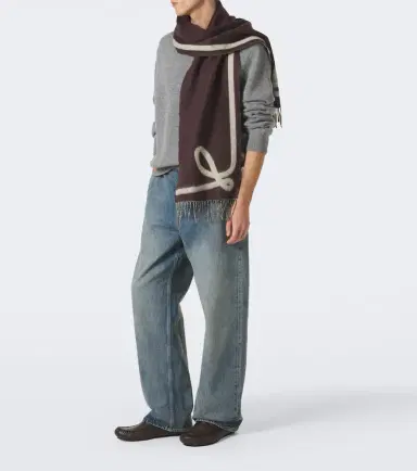 Loewe Wool and cashmere scarf | Thumbnail 3 Loewe Wool and cashmere scarf | Thumbnail 3