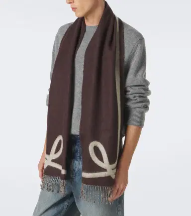Loewe Wool and cashmere scarf | Thumbnail 4 Loewe Wool and cashmere scarf | Thumbnail 4
