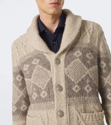 Brunello Cucinelli Intarsia wool, silk, and cashmere cardigan | Thumbnail 6 Brunello Cucinelli Intarsia wool, silk, and cashmere cardigan | Thumbnail 6