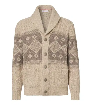 Brunello Cucinelli Intarsia wool, silk, and cashmere cardigan | Thumbnail 1 Brunello Cucinelli Intarsia wool, silk, and cashmere cardigan | Thumbnail 1