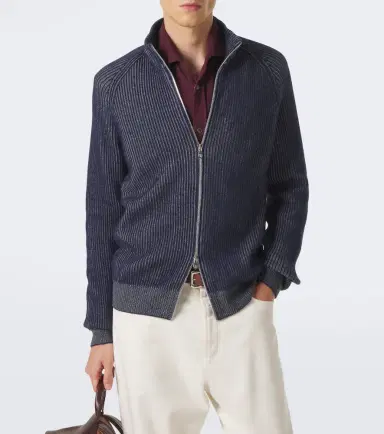 Brunello Cucinelli Ribbed-knit zip-up cashmere sweater | Thumbnail 5 Brunello Cucinelli Ribbed-knit zip-up cashmere sweater | Thumbnail 5