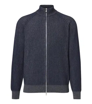 Brunello Cucinelli Ribbed-knit zip-up cashmere sweater | Thumbnail 1 Brunello Cucinelli Ribbed-knit zip-up cashmere sweater | Thumbnail 1