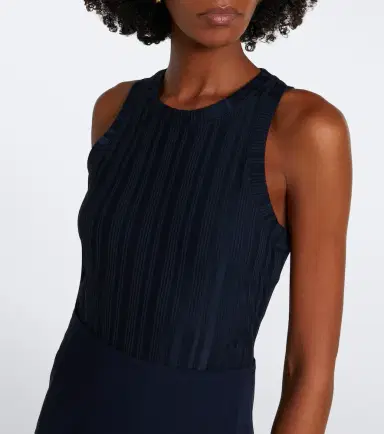 Veronica Beard Thalissa draped ribbed-knit midi dress | Thumbnail 4 Veronica Beard Thalissa draped ribbed-knit midi dress | Thumbnail 4