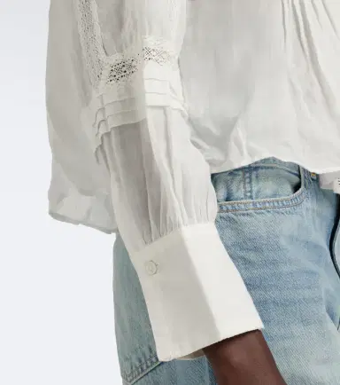 Veronica Beard Sawyer ramie blouse | Thumbnail 5 Veronica Beard Sawyer ramie blouse | Thumbnail 5
