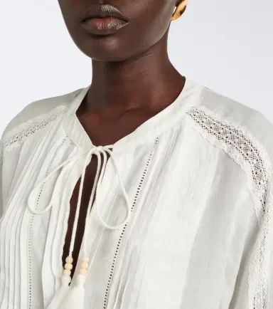 Veronica Beard Sawyer ramie blouse | Thumbnail 6 Veronica Beard Sawyer ramie blouse | Thumbnail 6