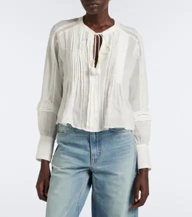 Veronica Beard Sawyer ramie blouse | Thumbnail 7 Veronica Beard Sawyer ramie blouse | Thumbnail 7