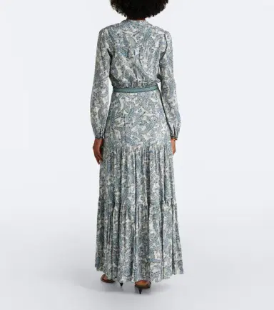 Veronica Beard Sama printed tiered silk-blend maxi dress | Thumbnail 3 Veronica Beard Sama printed tiered silk-blend maxi dress | Thumbnail 3