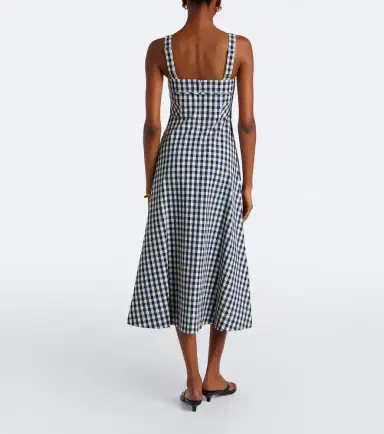 Veronica Beard Aila gingham cotton midi dress | Thumbnail 5 Veronica Beard Aila gingham cotton midi dress | Thumbnail 5