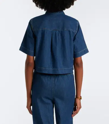 Veronica Beard Spruce cotton denim shirt | Thumbnail 2 Veronica Beard Spruce cotton denim shirt | Thumbnail 2
