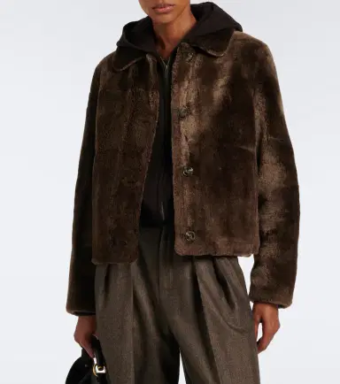 Yves Salomon Shearling jacket | Thumbnail 5 Yves Salomon Shearling jacket | Thumbnail 5