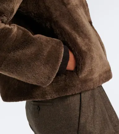 Yves Salomon Shearling jacket | Thumbnail 7 Yves Salomon Shearling jacket | Thumbnail 7