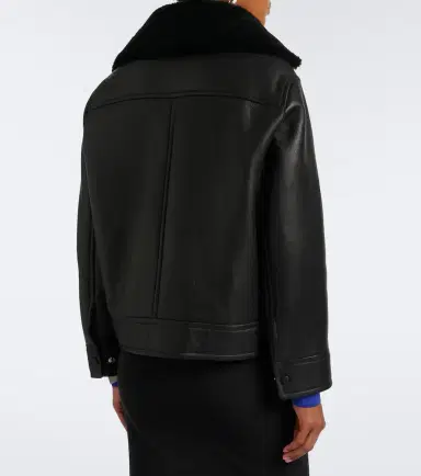 Yves Salomon Shearling-lined leather jacket | Thumbnail 6 Yves Salomon Shearling-lined leather jacket | Thumbnail 6