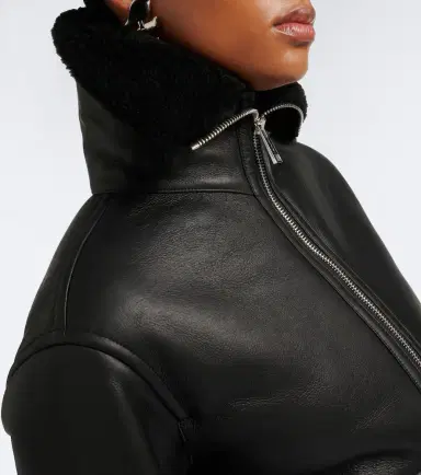 Yves Salomon Shearling-lined leather jacket | Thumbnail 7 Yves Salomon Shearling-lined leather jacket | Thumbnail 7