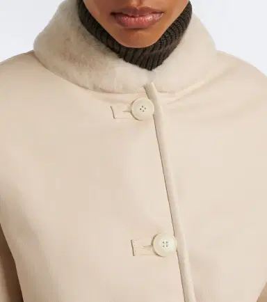 Yves Salomon Reversible shearling-trimmed leather jacket | Thumbnail 6 Yves Salomon Reversible shearling-trimmed leather jacket | Thumbnail 6
