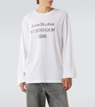 Acne Studios Logo cotton-blend jersey T-shirt | Thumbnail 3 Acne Studios Logo cotton-blend jersey T-shirt | Thumbnail 3