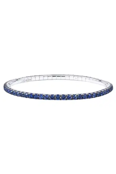 ROBERTO DEMEGLIO Blue Sapphire Tennis Stretch Bracelet | Thumbnail 1 ROBERTO DEMEGLIO Blue Sapphire Tennis Stretch Bracelet | Thumbnail 1