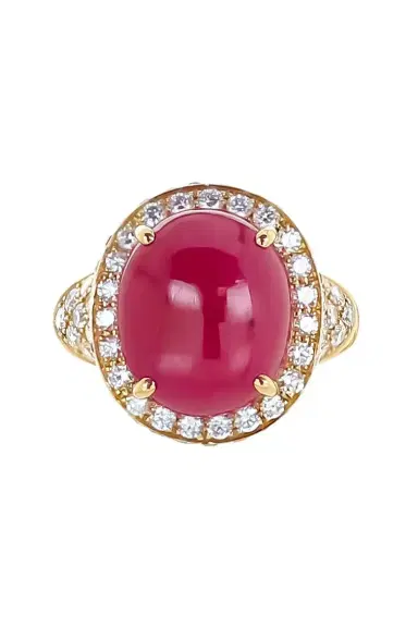 ALEXANDER LAUT Ruby Diamond Halo Ring | Thumbnail 1 ALEXANDER LAUT Ruby Diamond Halo Ring | Thumbnail 1