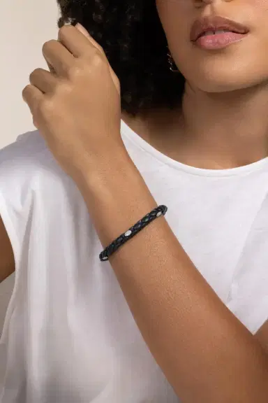 ROBERTO DEMEGLIO Six Diamond Black Anaconda Bracelet | Thumbnail 2 ROBERTO DEMEGLIO Six Diamond Black Anaconda Bracelet | Thumbnail 2