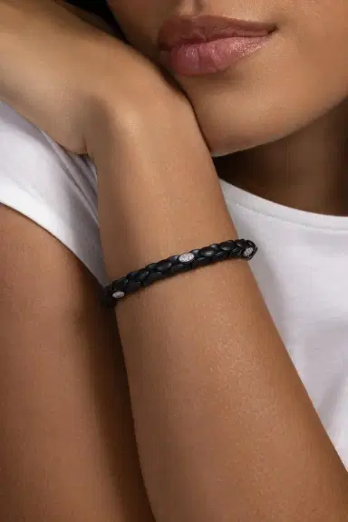 ROBERTO DEMEGLIO Six Diamond Black Anaconda Bracelet | Thumbnail 4 ROBERTO DEMEGLIO Six Diamond Black Anaconda Bracelet | Thumbnail 4