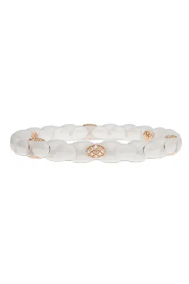 ROBERTO DEMEGLIO Six Diamond White Anaconda Bracelet | Thumbnail 1 ROBERTO DEMEGLIO Six Diamond White Anaconda Bracelet | Thumbnail 1