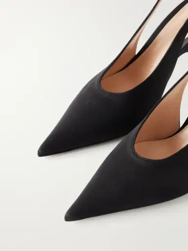 Gianvito Rossi Sofia 70 Crepe-satin Slingback Pumps | Thumbnail 5 Gianvito Rossi Sofia 70 Crepe-satin Slingback Pumps | Thumbnail 5