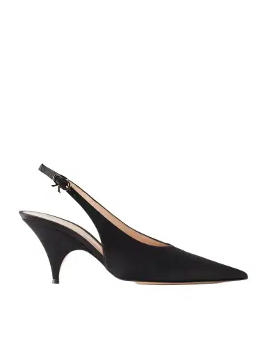 Gianvito Rossi Sofia 70 Crepe-satin Slingback Pumps | Thumbnail 1 Gianvito Rossi Sofia 70 Crepe-satin Slingback Pumps | Thumbnail 1
