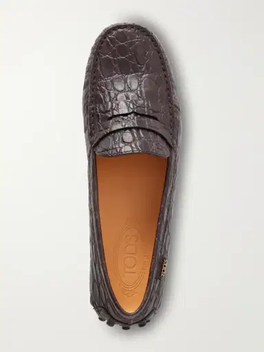 Tod's Gommino Croc-effect Leather Loafers | Thumbnail 6 Tod's Gommino Croc-effect Leather Loafers | Thumbnail 6