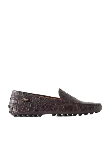 Tod's Gommino Croc-effect Leather Loafers | Thumbnail 1 Tod's Gommino Croc-effect Leather Loafers | Thumbnail 1