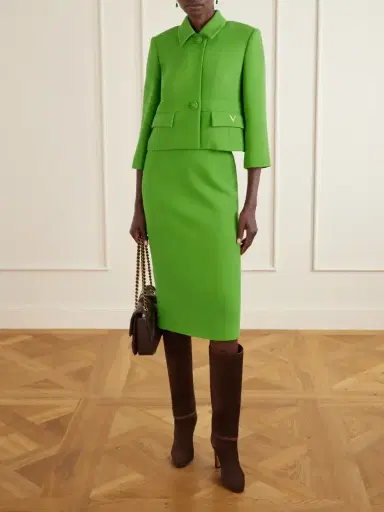 Valentino Garavani Pattie 85 Buckle-detail Suede Knee Boots | Thumbnail 4 Valentino Garavani Pattie 85 Buckle-detail Suede Knee Boots | Thumbnail 4