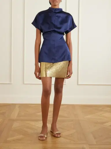 Rabanne Chainmail Gold-tone Mini Skirt | Thumbnail 2 Rabanne Chainmail Gold-tone Mini Skirt | Thumbnail 2