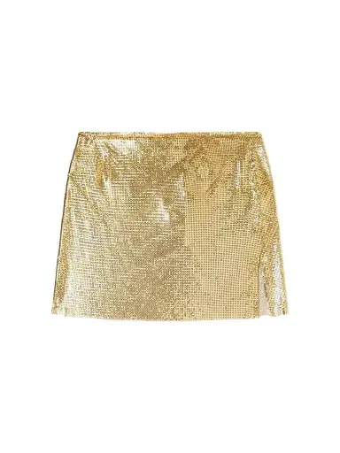 Rabanne Chainmail Gold-tone Mini Skirt | Thumbnail 1 Rabanne Chainmail Gold-tone Mini Skirt | Thumbnail 1