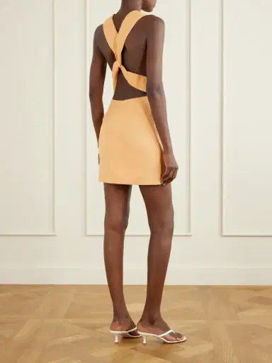 SIR. Thora Open-back Linen Mini Dress | Thumbnail 3 SIR. Thora Open-back Linen Mini Dress | Thumbnail 3
