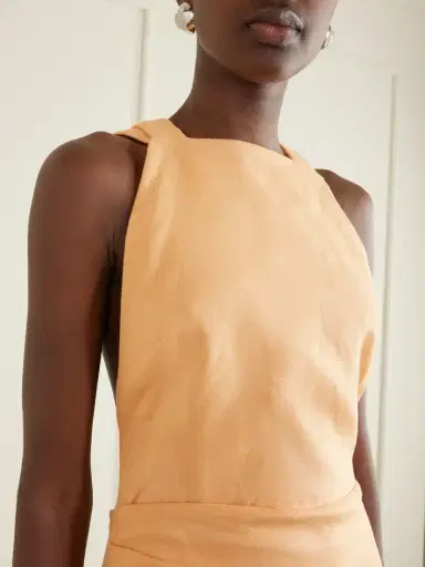 SIR. Thora Open-back Linen Mini Dress | Thumbnail 4 SIR. Thora Open-back Linen Mini Dress | Thumbnail 4