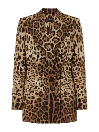 Dolce & Gabbana Leopard-print Wool Blazer | Thumbnail 1 Dolce & Gabbana Leopard-print Wool Blazer | Thumbnail 1