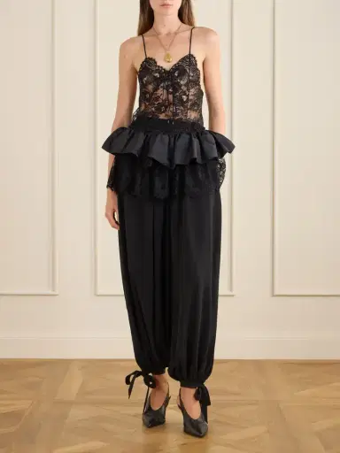 Chloé Silk Crepe De Chine Balloon Pants | Thumbnail 2 Chloé Silk Crepe De Chine Balloon Pants | Thumbnail 2