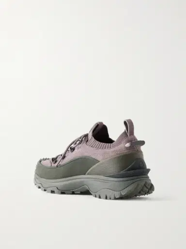 Moncler Trailgrip Lite3 Rubber-trimmed Suede Sneakers | Thumbnail 3 Moncler Trailgrip Lite3 Rubber-trimmed Suede Sneakers | Thumbnail 3