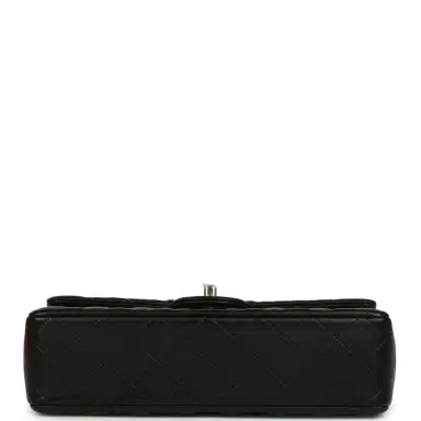 Chanel Chanel Classic Top Handle Long Flap Bag Black Lambskin Light Gold Hardware | Thumbnail 6 Chanel Chanel Classic Top Handle Long Flap Bag Black Lambskin Light Gold Hardware | Thumbnail 6