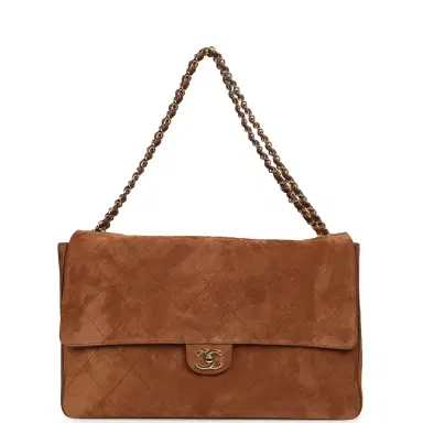 Chanel Chanel Maxi "Souplissimo" Large Flap Bag Camel Suede Gold Hardware | Thumbnail 7 Chanel Chanel Maxi "Souplissimo" Large Flap Bag Camel Suede Gold Hardware | Thumbnail 7