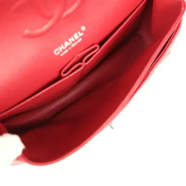 Chanel Chanel Medium Classic Double Flap Bag Red Caviar Silver Hardware | Thumbnail 9 Chanel Chanel Medium Classic Double Flap Bag Red Caviar Silver Hardware | Thumbnail 9