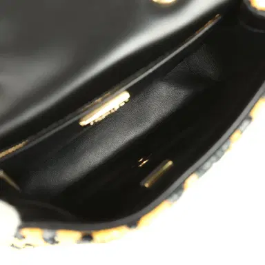 Chanel Chanel Mini Cheetah Print Flap Bag Orange, Black Sequin Gold Hardware | Thumbnail 8 Chanel Chanel Mini Cheetah Print Flap Bag Orange, Black Sequin Gold Hardware | Thumbnail 8