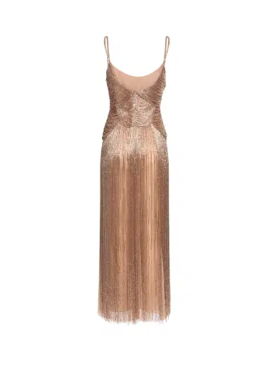 Elie Saab Bead Embroidered Midi Dress | Thumbnail 2 Elie Saab Bead Embroidered Midi Dress | Thumbnail 2