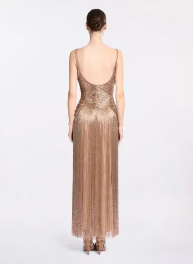 Elie Saab Bead Embroidered Midi Dress | Thumbnail 4 Elie Saab Bead Embroidered Midi Dress | Thumbnail 4