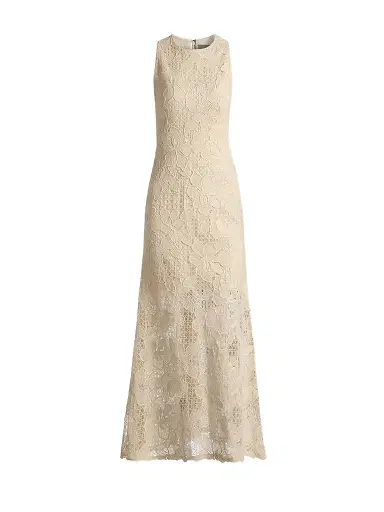 Lela Rose Women's Lattice Guipure Lace Midi-Dress - Cream - Size 16 | Thumbnail 1 Lela Rose Women's Lattice Guipure Lace Midi-Dress - Cream - Size 16 | Thumbnail 1