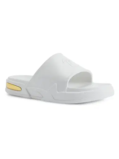 Giuseppe Zanotti Men's Leather Platform Slide Sandals - White | Thumbnail 2 Giuseppe Zanotti Men's Leather Platform Slide Sandals - White | Thumbnail 2