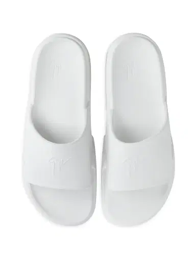 Giuseppe Zanotti Men's Leather Platform Slide Sandals - White | Thumbnail 3 Giuseppe Zanotti Men's Leather Platform Slide Sandals - White | Thumbnail 3