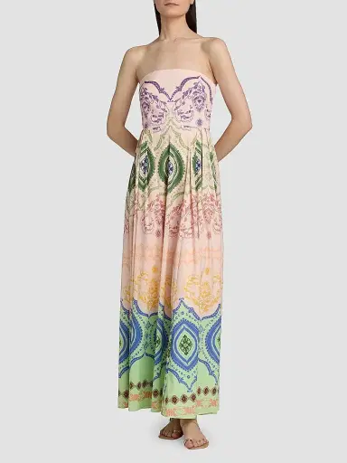 Misa Los Angeles Women's Maddie Printed A-Line Maxi Dress - Rainbow Ceramic - Size XL | Thumbnail 2 Misa Los Angeles Women's Maddie Printed A-Line Maxi Dress - Rainbow Ceramic - Size XL | Thumbnail 2