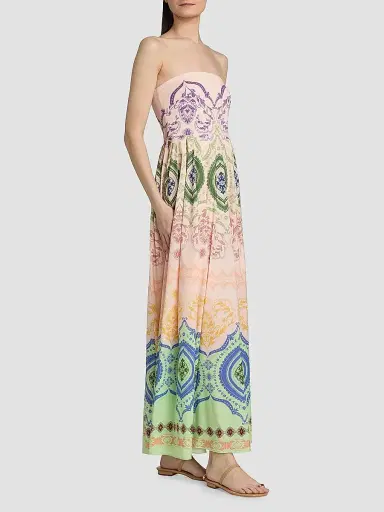 Misa Los Angeles Women's Maddie Printed A-Line Maxi Dress - Rainbow Ceramic - Size XL | Thumbnail 4 Misa Los Angeles Women's Maddie Printed A-Line Maxi Dress - Rainbow Ceramic - Size XL | Thumbnail 4